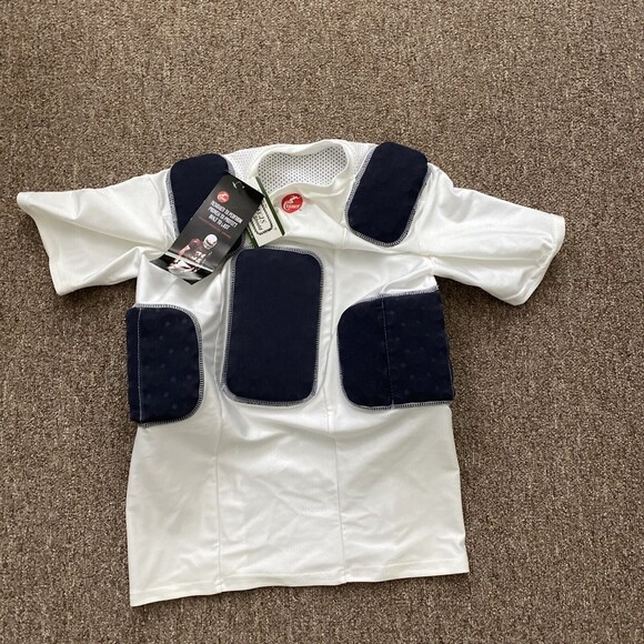 New Cramer Youth Large white Padded football jersey nwt - Picture 1 of 4